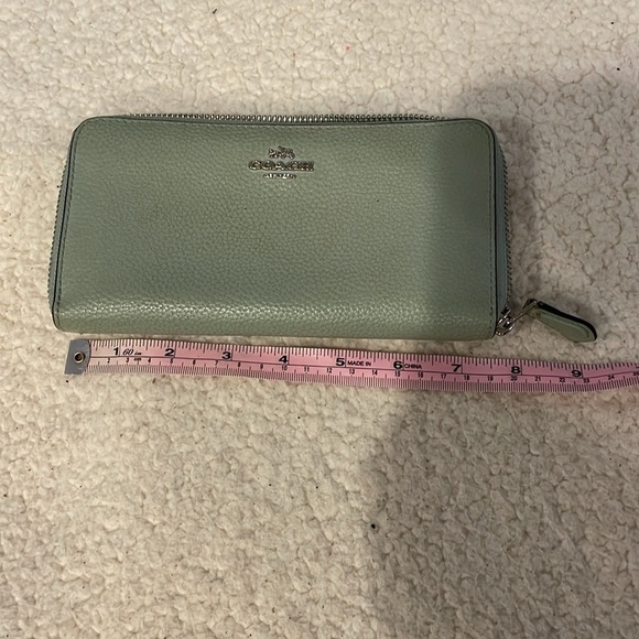Coach Handbags - Coach Large Wallet Seafoam